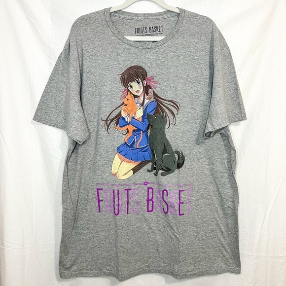 Fruits Basket Other - Fruits Basket Anime Loot Wear T-Shirt, Gray, Size XL